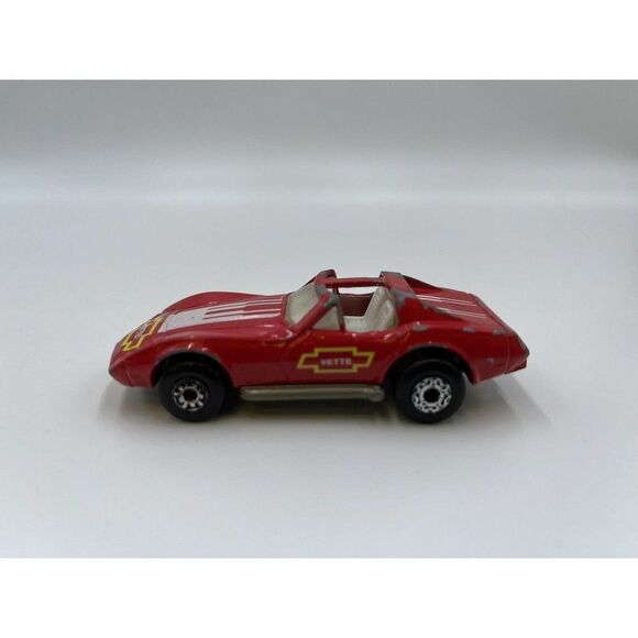 1979 Matchbox Superfast Chevrolet Corvette Vette Red T-Roof Diecast Good Shape - Picture 1 of 4
